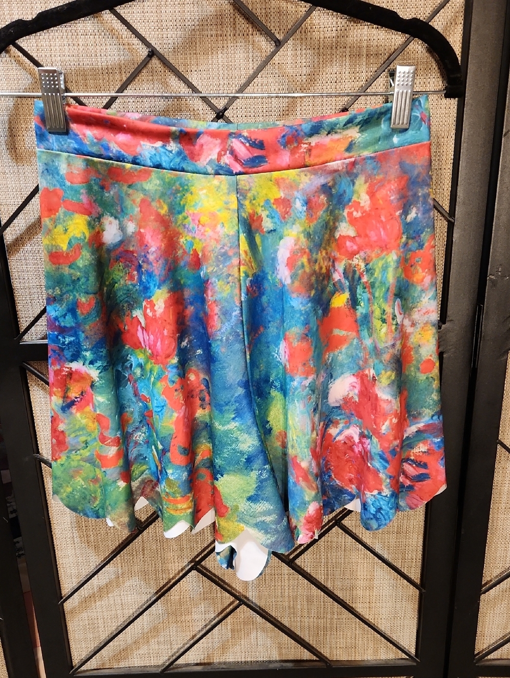 NWT Blackmilk Flower Painting Scalloped Shorts